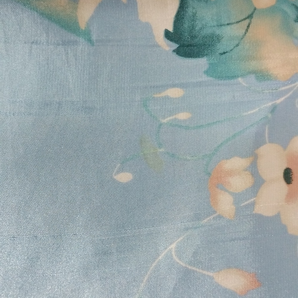 Morgan Taylor Intimates Blue Floral Robe - Picture 8 of 8